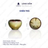  Bộ ấm chén men hỏa biến dáng quả hồng (TH) 