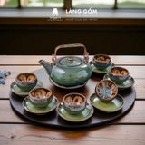  Bộ ấm chén uống trà men hỏa biến lục bảo (TH) 