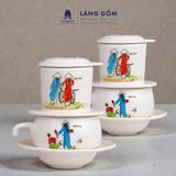  Phin cà phê hoạ tiết áo dài Việt Nam tinh khôi 