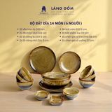  Bộ bát đĩa men hỏa biến món lẻ (TH) 