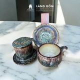  Bộ phin pha cà phê men hỏa biến kèm cốc quai móc 