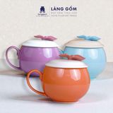  Cốc dáng quả hồng kèm nắp dễ thương 
