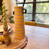  Lọ hoa gốm sứ có tai decor phong cách hiện đại, Bình hoa dáng trụ dùng trang trí, cắm hoa – Gốm sứ xuất khẩu cao cấp 