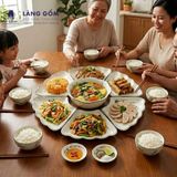  Bộ Bát Đĩa Hoa Mặt Trời 15 Món Gốm Sứ Bát Tràng Men Trắng, Men Kem Vẽ Tay Trúc Chuồn - Đồ Ăn Cao Cấp, Bàn Thờ, Quà Tặng 