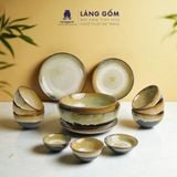  Bộ bàn ăn hỏa biến 14 món - Màu ngọc trai 