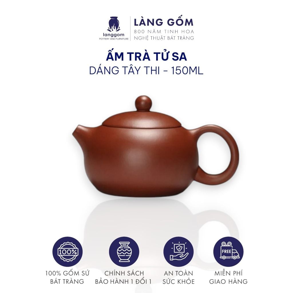  [TRI ÂN TẾT 2026] Ấm trà đất nung nguyên khoáng cao cấp (TH) 