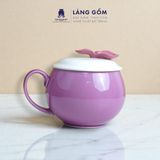  Cốc dáng quả hồng kèm nắp dễ thương 