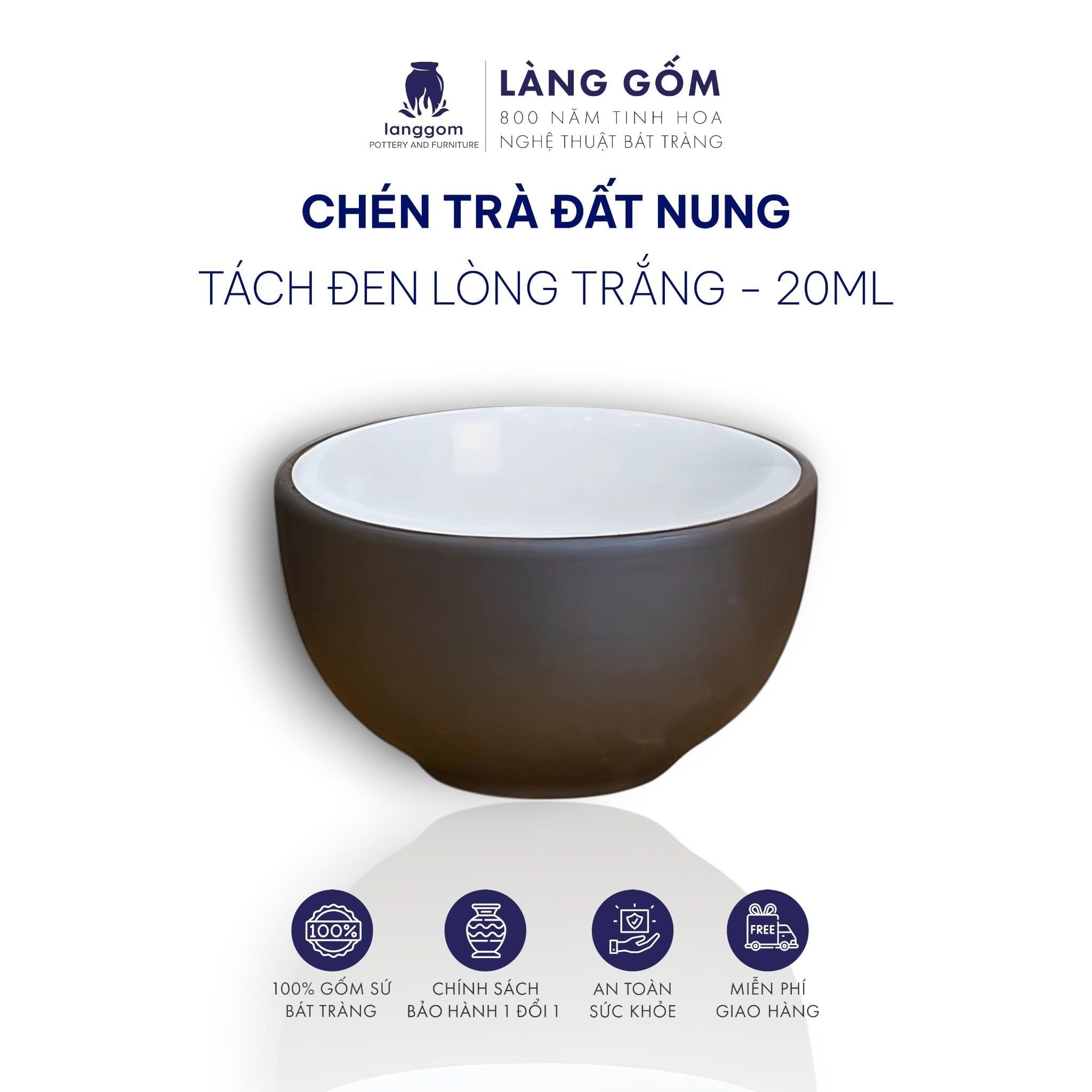  Ấm trà đất nung Làng Gốm (TH) 