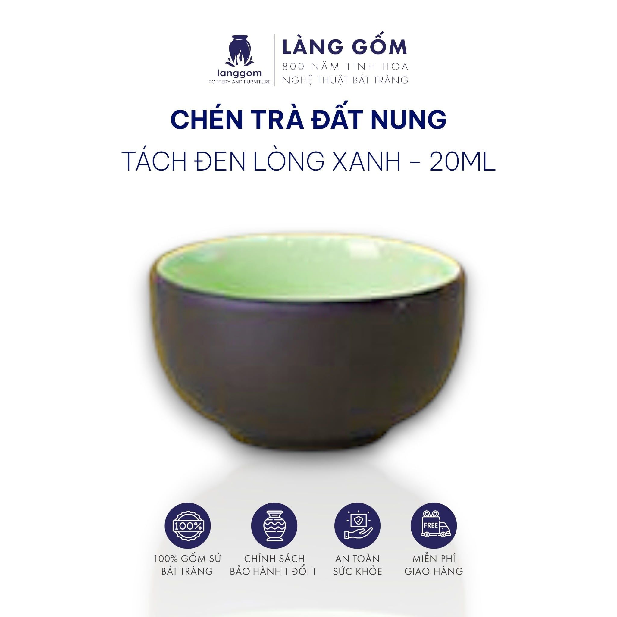  Ấm trà đất nung Làng Gốm (TH) 