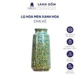  Bình hoa men hỏa biến dáng chai kẻ (TH) 
