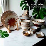  Bộ bàn ăn men hoả biến Bát Tràng 