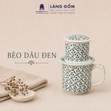  Phin Pha Cà Phê Gốm Sứ Bát Tràng Họa Tiết Vẽ Tay Thủ Công - Bộ Phin Cao Cấp Đầy Đủ - Quà Tặng Làng Gốm 