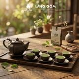  Bộ Ấm Chén Đất Nung Bát Tràng Gốm Mộc Cao Cấp 