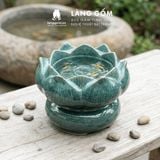  Bát Thả Hoa Men Hỏa Biến Gốm Sứ Bát Tràng Dáng Búp Sen 