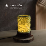  Đèn xông tinh dầu vân đá - Gốm sứ Bát Tràng cao cấp 