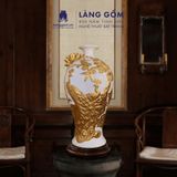  Mai Bình Tích Lộc Đắp Nổi 3D Gốm Sứ Bát Tràng Cao Cấp – Bình Phong Thủy Tài Lộc, Trang Trí Phòng Khách, Quà Tặng Tân Gia 