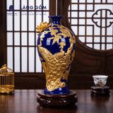  Mai Bình Tích Lộc Đắp Nổi 3D Gốm Sứ Bát Tràng Cao Cấp – Bình Phong Thủy Tài Lộc, Trang Trí Phòng Khách, Quà Tặng Tân Gia 