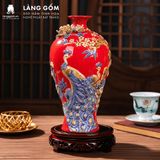  Mai Bình Tích Lộc Đắp Nổi 3D Gốm Sứ Bát Tràng Cao Cấp – Bình Phong Thủy Tài Lộc, Trang Trí Phòng Khách, Quà Tặng Tân Gia 