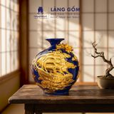 Bình Hút Lộc Phong Thủy Đắp Nổi Vàng 3D - Thuận Buồm Xuôi Gió - Quà Tặng Tân Gia, Đối Tác Sang Trọng 
