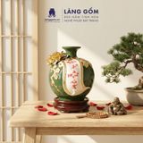  Bình Hút Lộc Vạn Sự Như Ý Đắp Nổi 3D Gốm Sứ Bát Tràng – Bình Tụ Lộc Phong Thủy Quà Tặng Cao Cấp 
