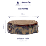  Đế gốc cây lót ấm trà men hỏa biến 