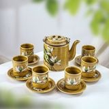  Bộ ấm tích pha trà hoạ tiết vẽ tay (TH) 