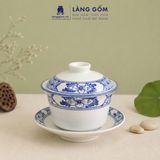  Bát Sâm Họa Tiết Vẽ Tay Thủ Công Gốm Sứ Bát Tràng 200ml, Chén Uống Sâm Uống Trà Quà Tặng Gốm Sứ Bát Tràng - Làng Gốm 