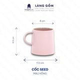  Cốc sứ men mờ dáng basic dùng uống nước, trà, cà phê, dung tích 575ml, Cốc Seed Heritage xuất khẩu 