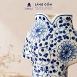  Lọ Hoa Gốm Sứ Bát Tràng Vẽ Tay Men Lam Duyên Dáng Việt Nam, Bình Hoa Decor Trang Trí - Gốm Sứ Bát Tràng - Làng Gốm 