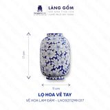  Lọ hoa men lam họa tiết vẽ tay (TH) 