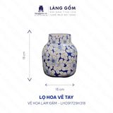  Lọ hoa men lam họa tiết vẽ tay (TH) 