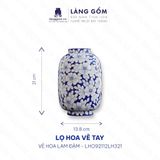  Lọ hoa men lam họa tiết vẽ tay (TH) 