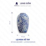  Lọ hoa men lam họa tiết vẽ tay (TH) 