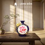  Bình Hút Lộc Tam Phúc Tụ Tài Đắp Nổi 3D Gốm Sứ Bát Tràng – Phúc Lộc Thọ, Quà Tặng Phong Thủy Cao Cấp 
