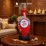 Bảo Bình Tích Lộc Gốm Bát Tràng Cao Cấp - Đắp Nổi 3D Hoàng Kim Màu Ngũ Hành - Quà Tặng Sang Trọng 