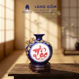  Bình Hút Lộc Tam Phúc Tụ Tài Đắp Nổi 3D Gốm Sứ Bát Tràng – Phúc Lộc Thọ, Quà Tặng Phong Thủy Cao Cấp 