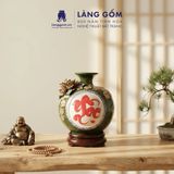  Bình Hút Lộc Tam Phúc Tụ Tài Đắp Nổi 3D Gốm Sứ Bát Tràng – Phúc Lộc Thọ, Quà Tặng Phong Thủy Cao Cấp 