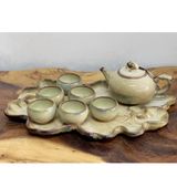  Bộ ấm chén men hỏa biến dáng Quả hồng 