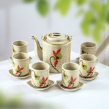  Bộ ấm tích pha trà hoạ tiết vẽ tay (TH) 