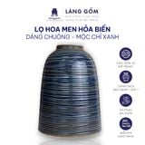  Lọ Hoa Men Hỏa Biến Dáng Chuông Gốm Sứ Bát Tràng Cao Cấp - Trang Trí Nhà, Cắm Cành Đào Huyền, Cành Lê 