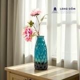  Bình hoa men hỏa biến dáng Chai sóng cổ bé (TH) 