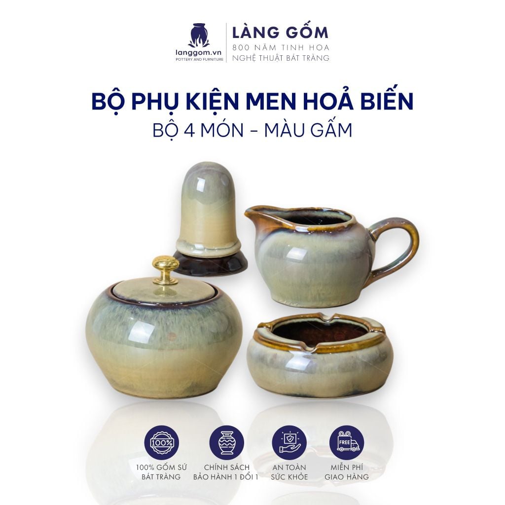  Bộ phụ kiện đi kèm bộ ấm chén (TH) 
