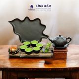  Bộ ấm chén đất nung Bát Tràng cao cấp kèm khay, nhiều dung tích - Bộ ấm trà gốm mộc làm quà tặng sang trọng 