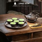  Bộ ấm chén đất nung Bát Tràng cao cấp kèm khay, nhiều dung tích - Bộ ấm trà gốm mộc làm quà tặng sang trọng 