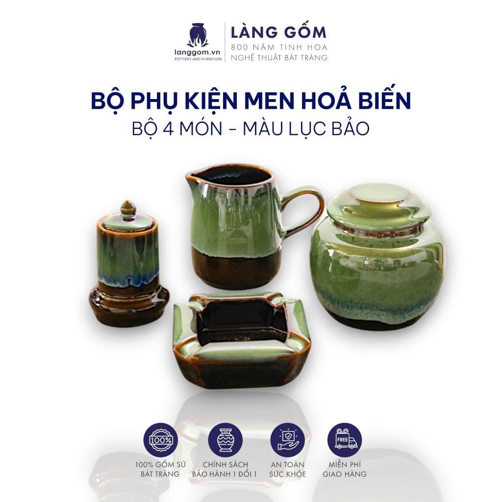  Bộ phụ kiện đi kèm bộ ấm chén (TH) 