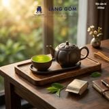  Bộ Ấm Chén Đất Nung Bát Tràng Kèm Khay - Set Độc Ẩm Nhỏ Gọn Đơn Giản Thưởng Trà Cao Cấp 