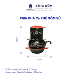  Bộ phin pha cà phê men hỏa biến kèm cốc quai móc 