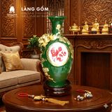  Bảo Bình Tích Lộc Gốm Bát Tràng Cao Cấp - Đắp Nổi 3D Hoàng Kim Màu Ngũ Hành - Quà Tặng Sang Trọng 