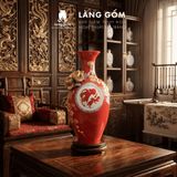  Bảo Bình Tích Lộc Gốm Bát Tràng Cao Cấp - Đắp Nổi 3D Hoàng Kim Màu Ngũ Hành - Quà Tặng Sang Trọng 