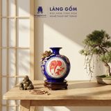  Bình Hút Lộc Tam Phúc Tụ Tài Đắp Nổi 3D Gốm Sứ Bát Tràng – Phúc Lộc Thọ, Quà Tặng Phong Thủy Cao Cấp 